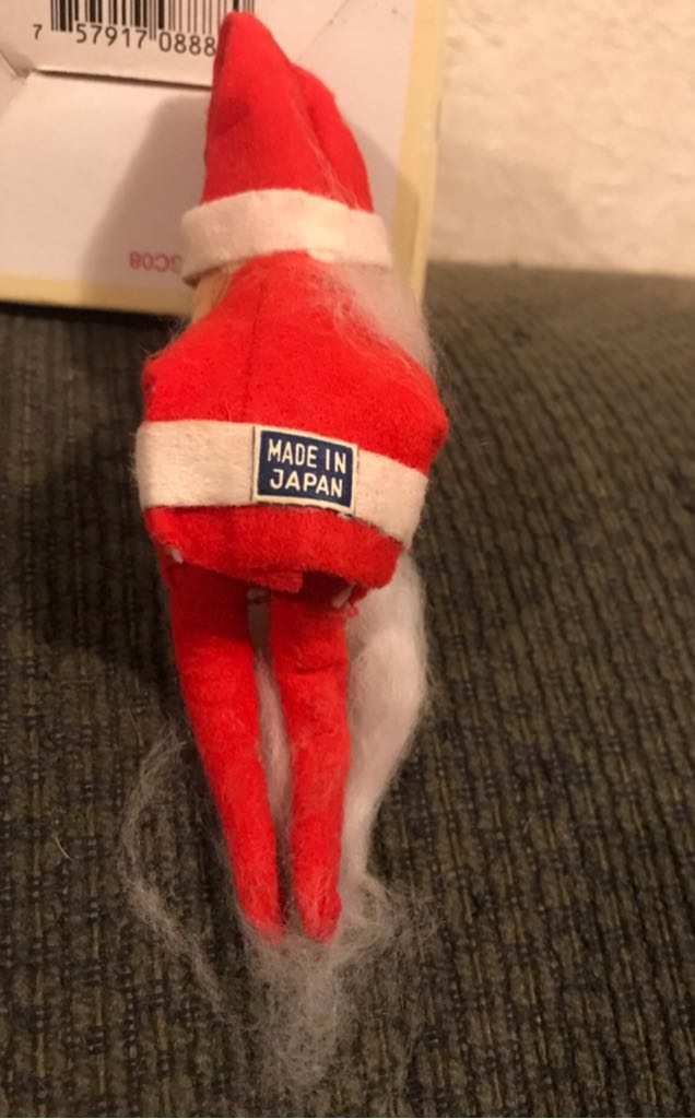 Sitting Santa Long Beard  ornament collectible - Main Image 2