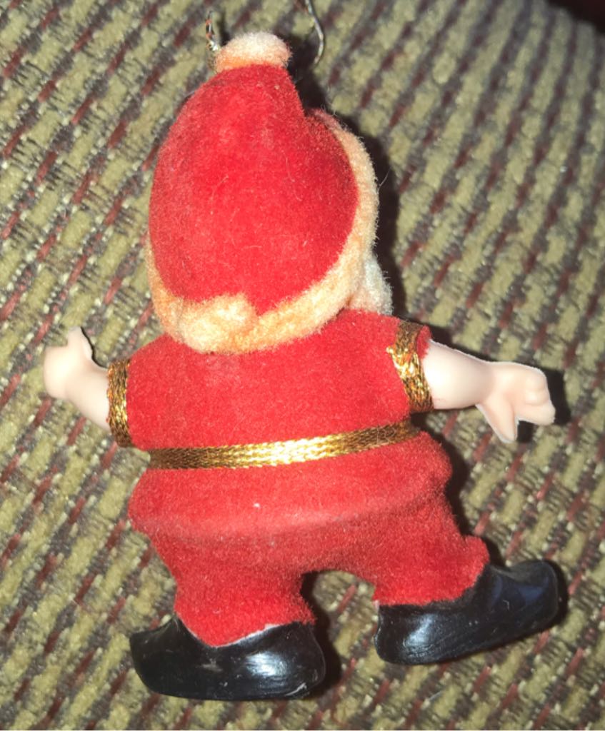 Flocked - Elf - Red - Santa (Elf) ornament collectible - Main Image 2