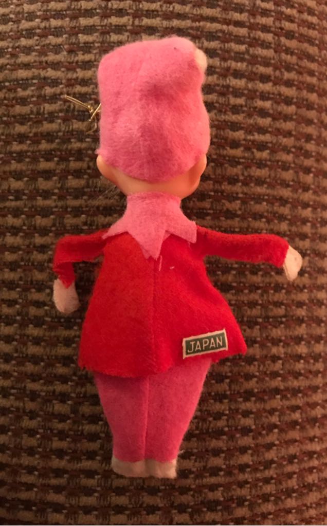 Pixie Elf - Red & Pink - Knee Hugger (Elf) ornament collectible - Main Image 2