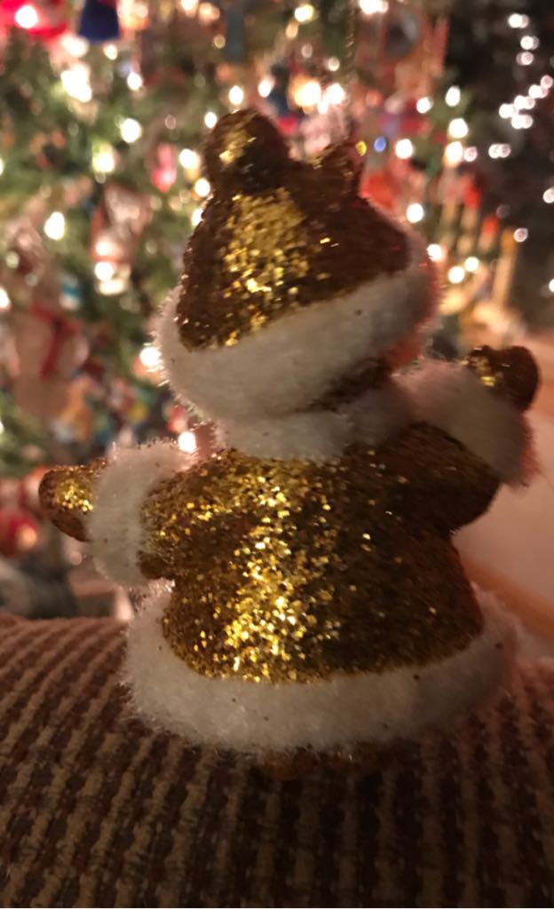 Gold Glitter - Mrs. Claus - Glitter (Santa) ornament collectible - Main Image 2