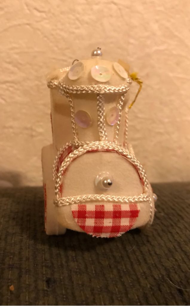 Flocked - Train - Gingham - Gingham (Pioneer) ornament collectible - Main Image 2