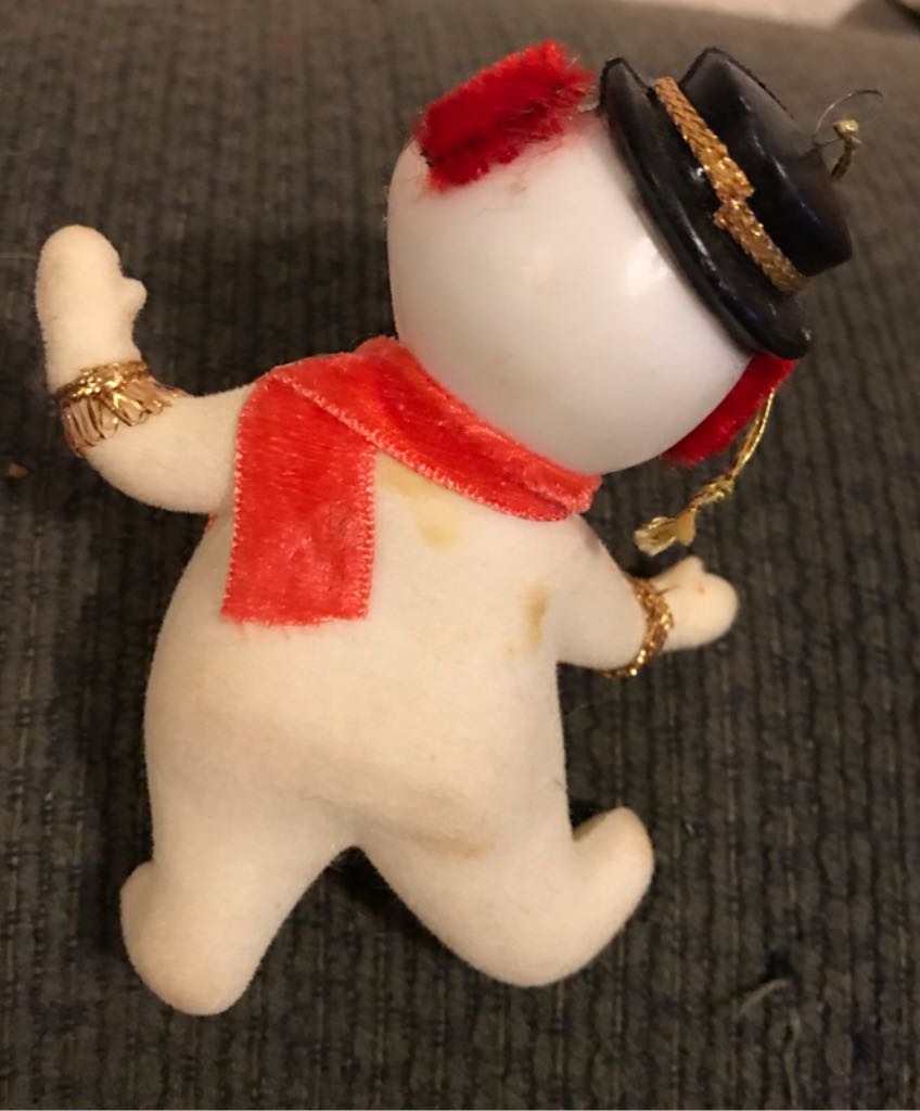 Flocked - Snowman - Snowman (Flocked) ornament collectible - Main Image 2