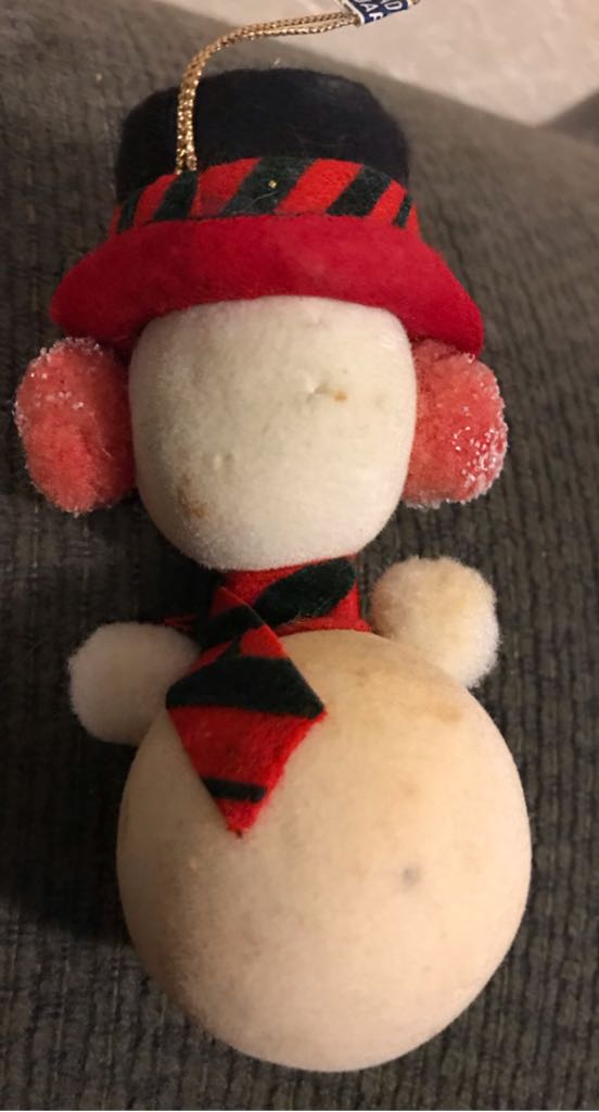 Flocked - Snowman - Snowman (Flocked) ornament collectible - Main Image 2