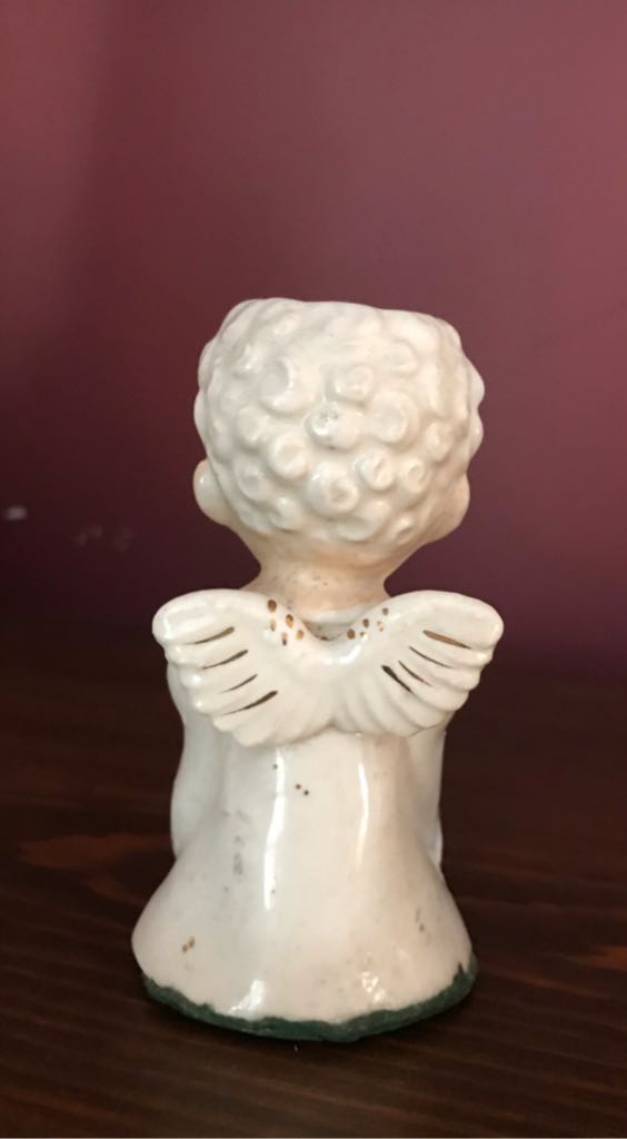 Porcelain - Angel With Horn - Candle Holder (Angel) ornament collectible - Main Image 2