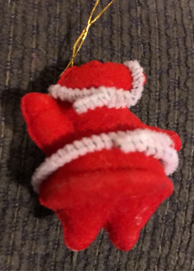 Flocked - Mini Santa - Santa (Flocked) ornament collectible - Main Image 2