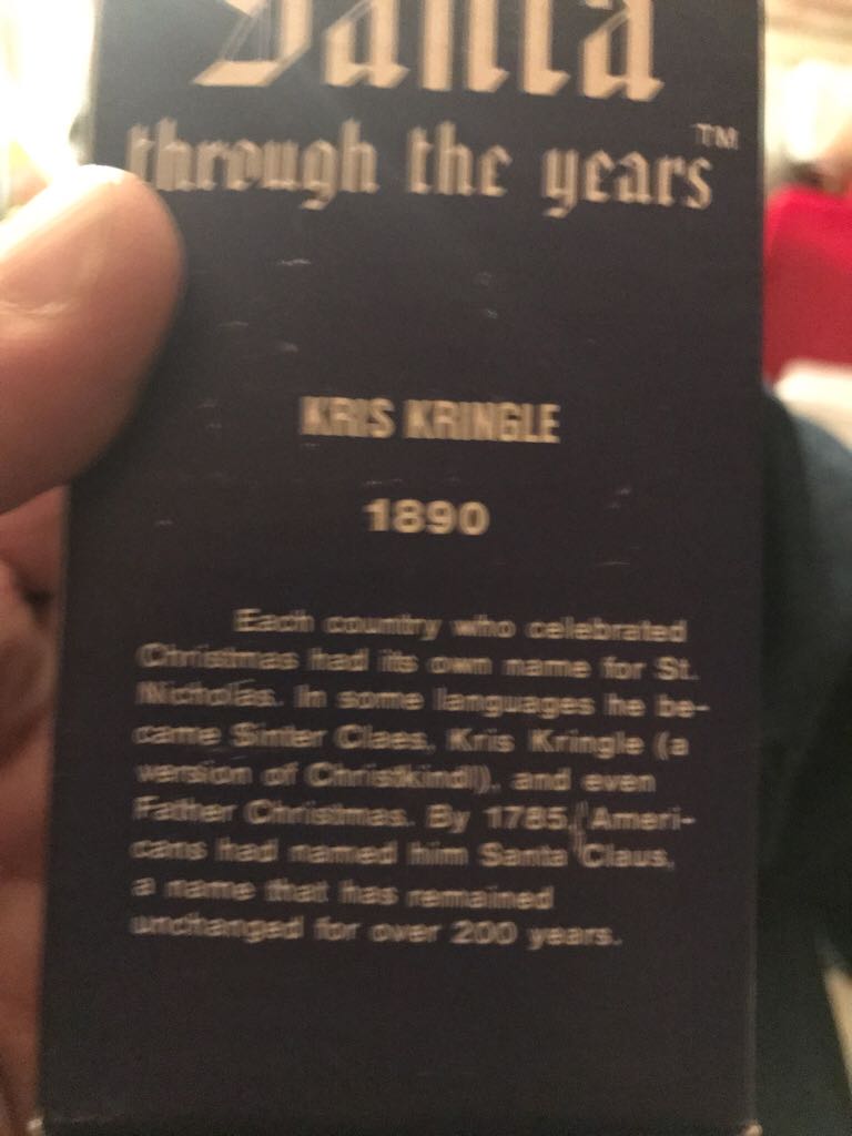 Santa Through The Years - Kris Kringle - Santa Through The Years (Santa) ornament collectible - Main Image 2