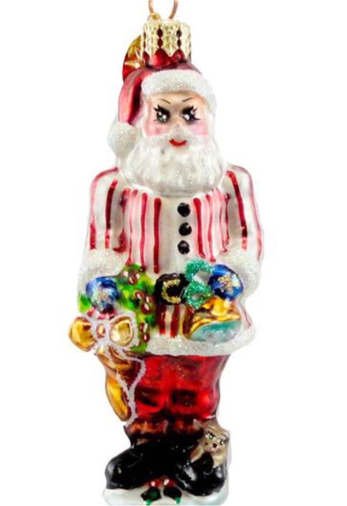 6” Vintage Santa With Staff