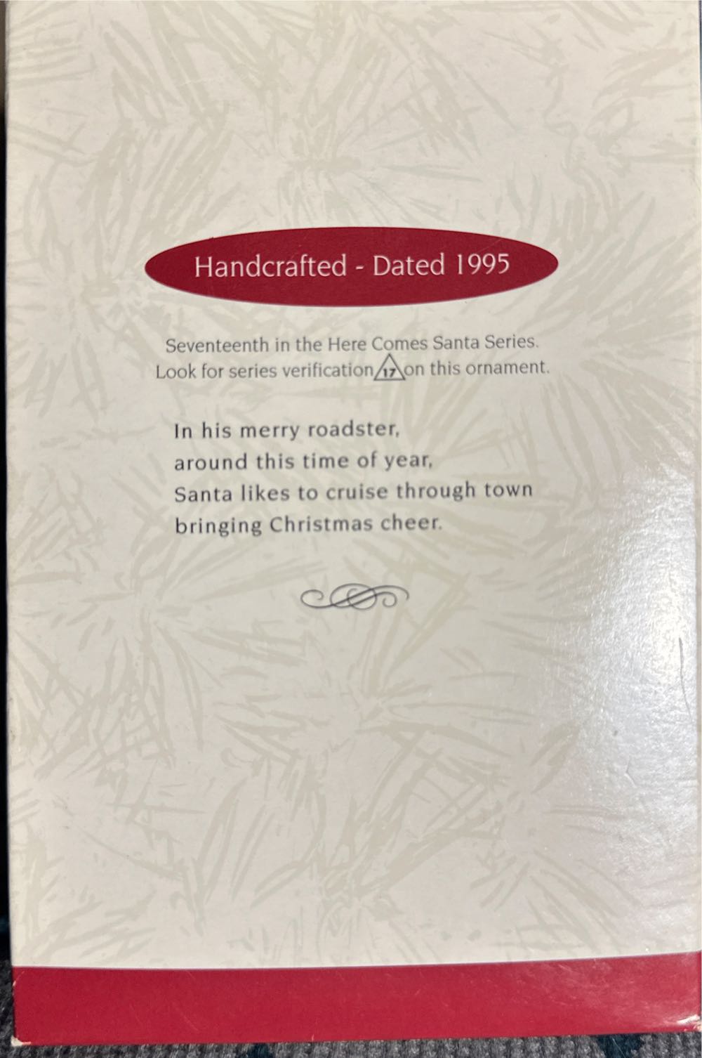 Here Comes Santa 17 - Santa’s Roadster - Here Comes Santa (Santa) ornament collectible - Main Image 3