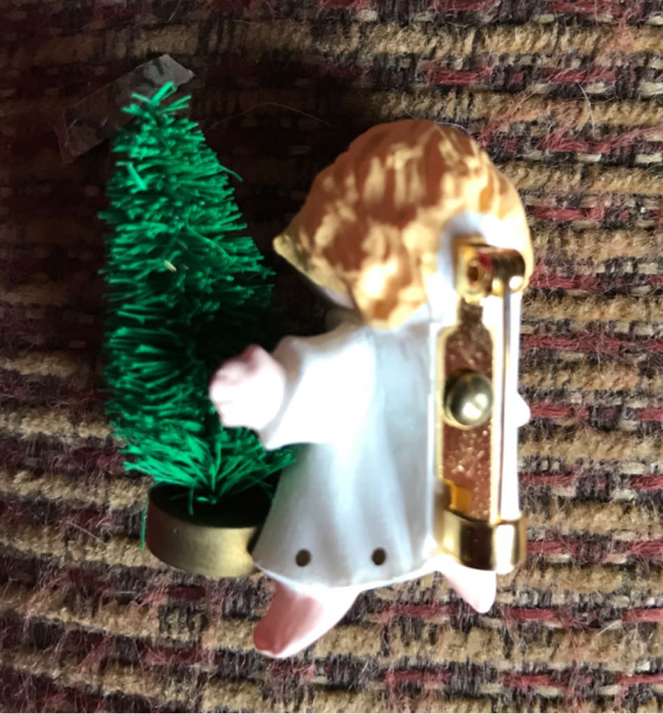 Angel With Tree Pin  (Pin) ornament collectible - Main Image 2