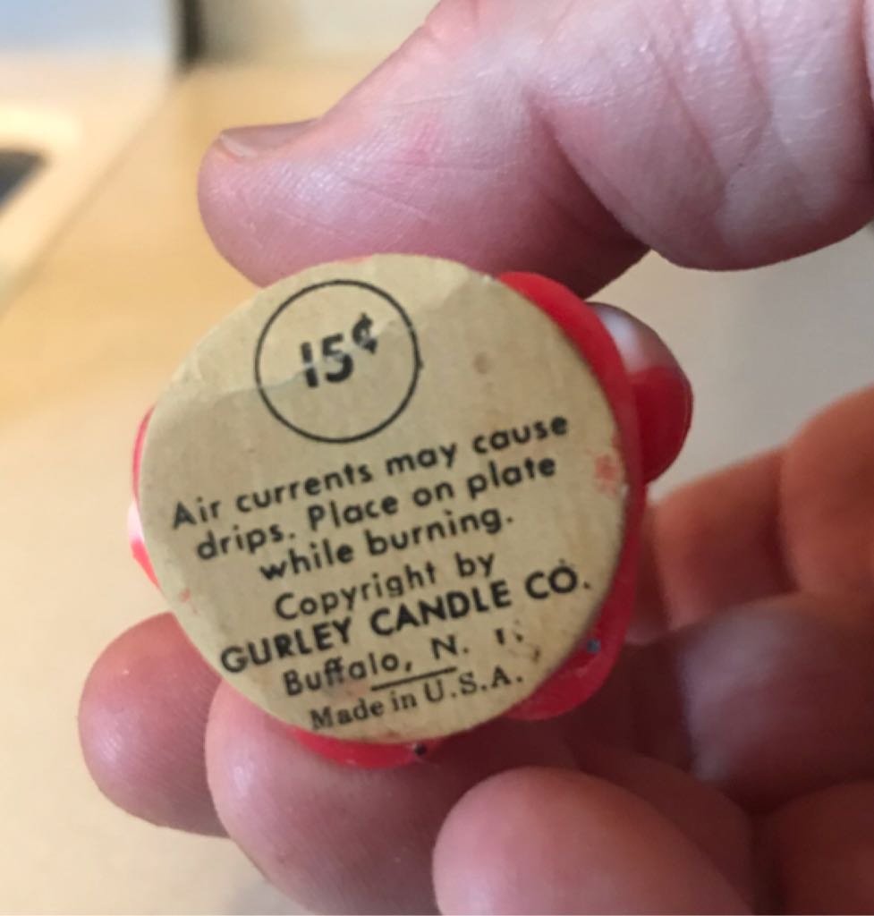 Gurley - Christmas - 2” - Santa - Hands On Hip - Santa (Christmas - Candle) ornament collectible - Main Image 2