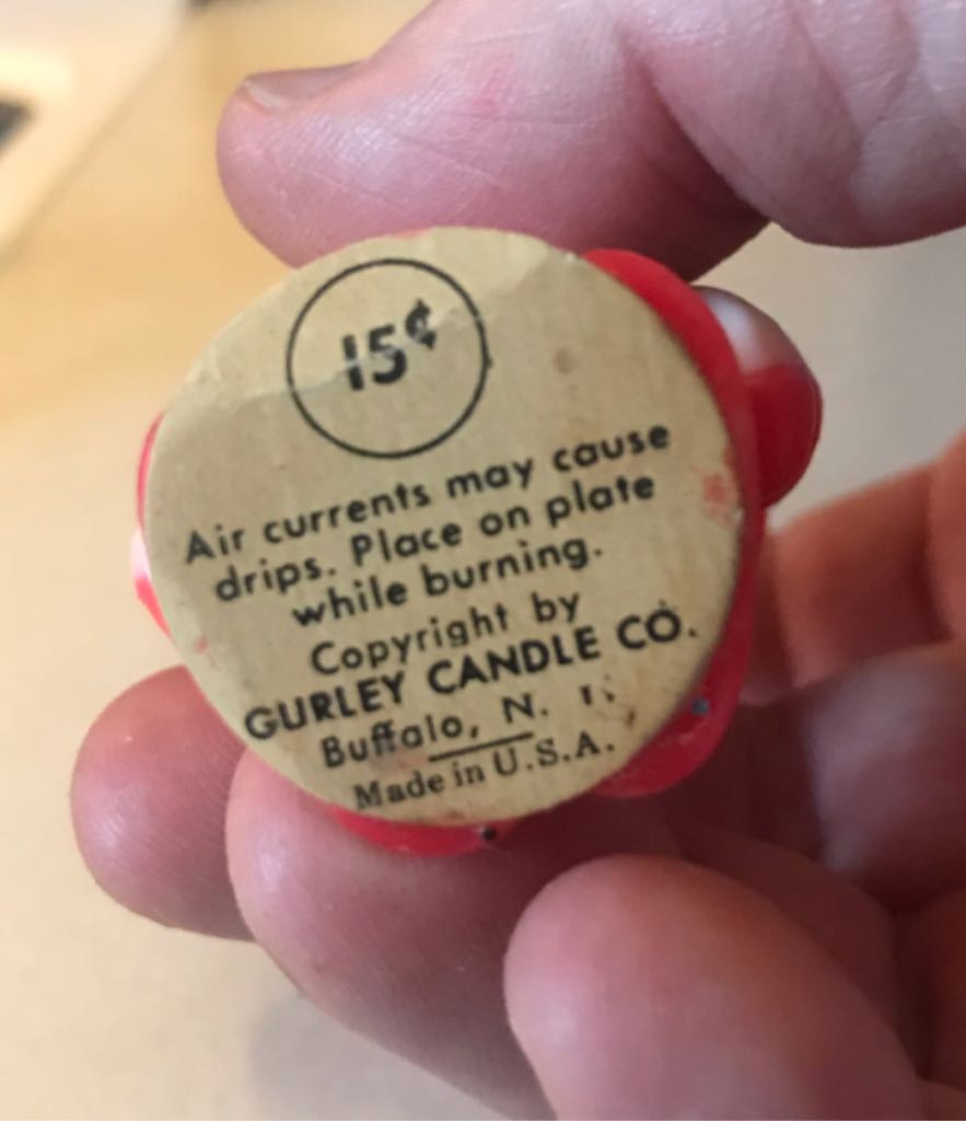 Gurley - Christmas - 2” - Santa - Hands On Hips - Santa (Christmas - Candle) ornament collectible - Main Image 2