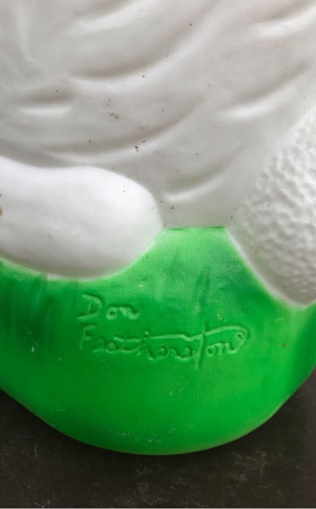 Union Products - Easter - White Bunny - Cat. #69100 - Easter (Blow Mold) ornament collectible - Main Image 2