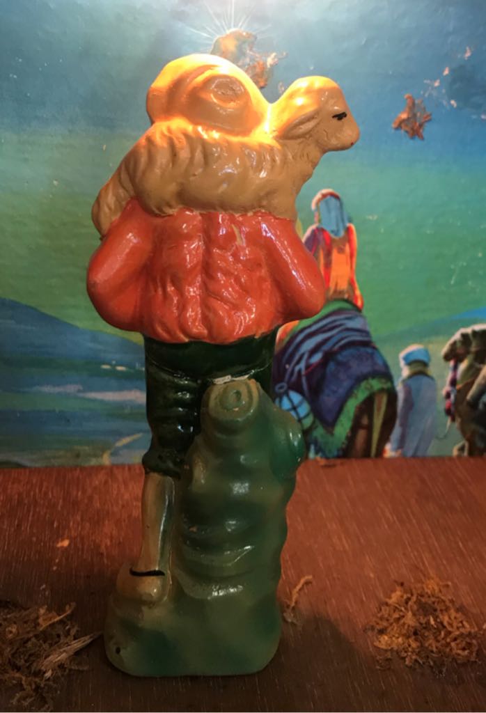 Japan - (Set 1) - Shepherd - With Lamb On Shoulders - Shepherd (Nativity Set) ornament collectible - Main Image 2