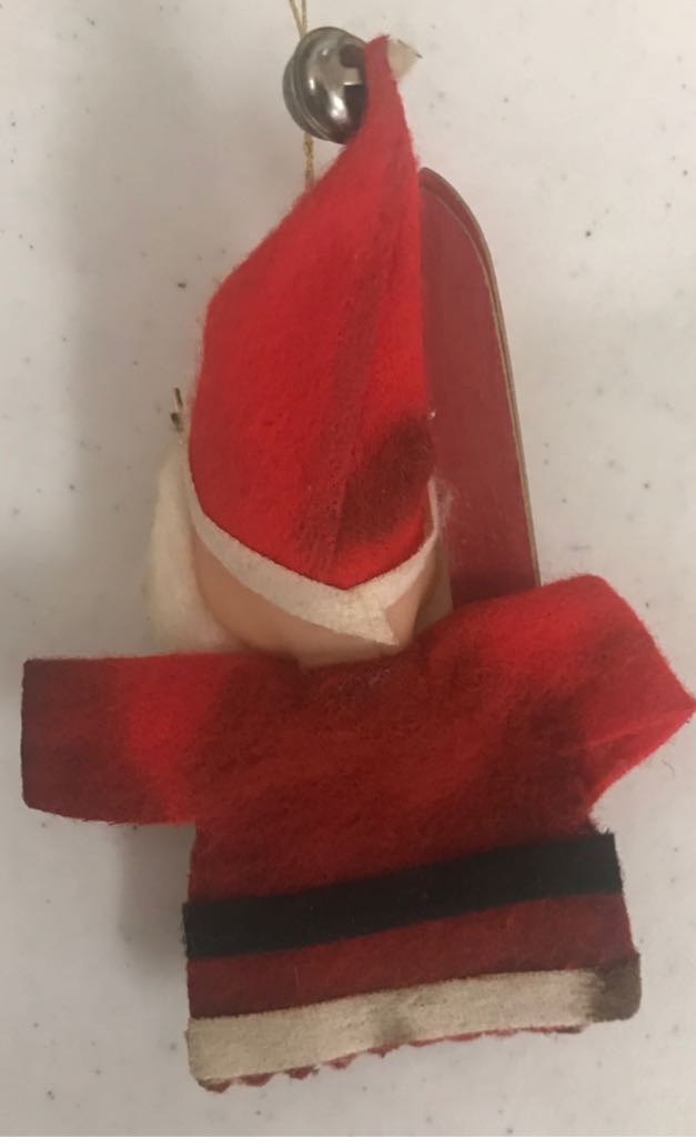 Flocked - Skiing Santa - Santa (Skiing) ornament collectible - Main Image 2