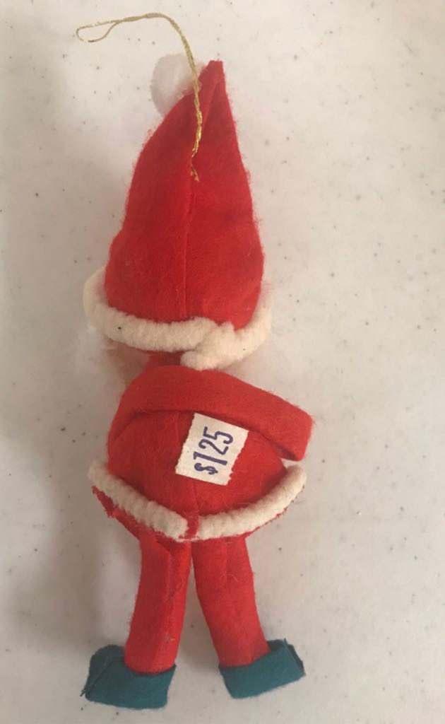 Flocked - Santa - Santa (Flocked) ornament collectible - Main Image 2