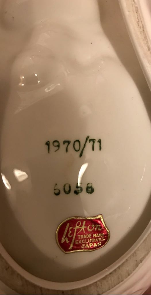 Lefton - White Holly Berry - Two Compartment Condiment Dish - White Holly Berry (Christmas China) ornament collectible - Main Image 2