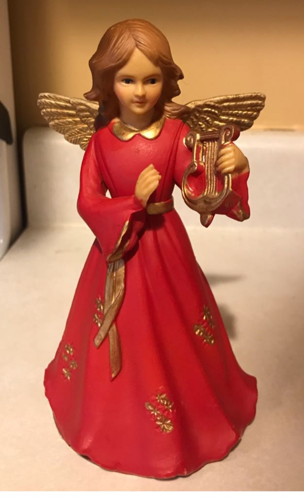ART Plastics - Tree Topper - Angel With Harp - Angel (Tree Topper) ornament collectible - Main Image 1