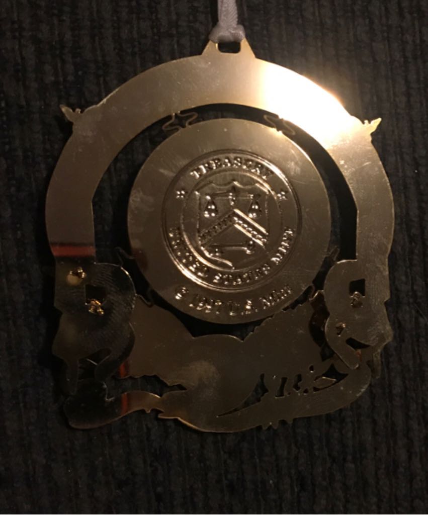 United States Mint - The Reverse Of The 1997 Washington Quarter Dollar - United States Mint Holiday Ornament (U S Mint) ornament collectible - Main Image 2