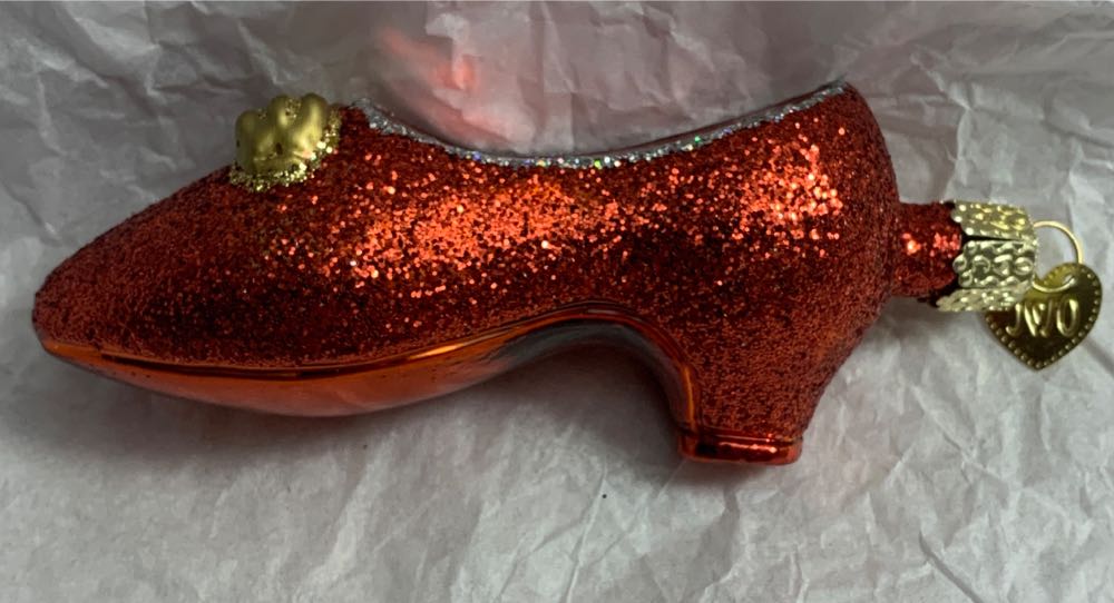 Old World Christmas - Ruby Slipper  ornament collectible - Main Image 3