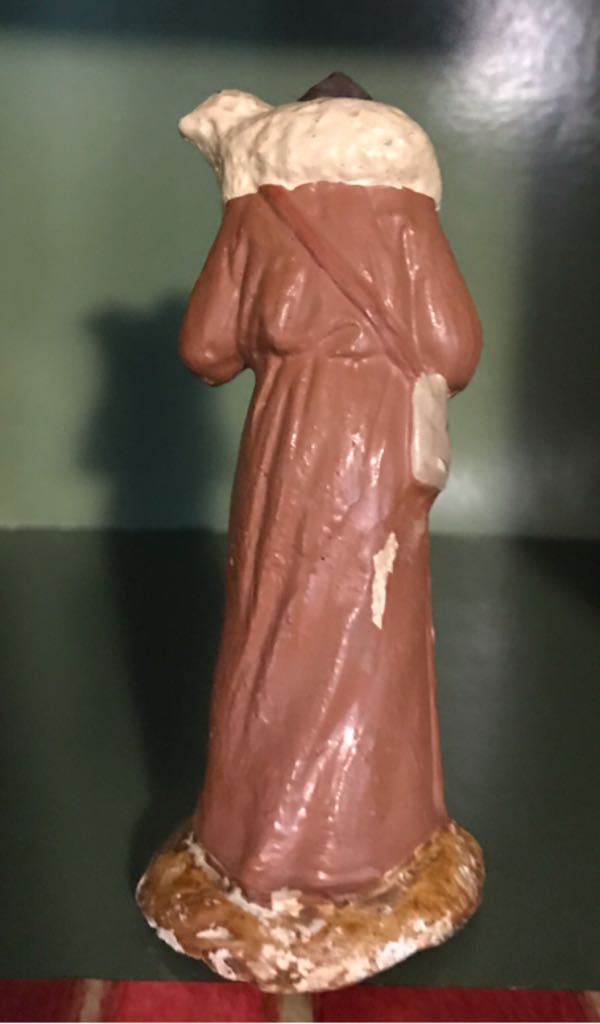Devineau - (Size 3) - Shepherd - Standing Shepherd With Sheep - Shepherd (Nativity) ornament collectible - Main Image 2