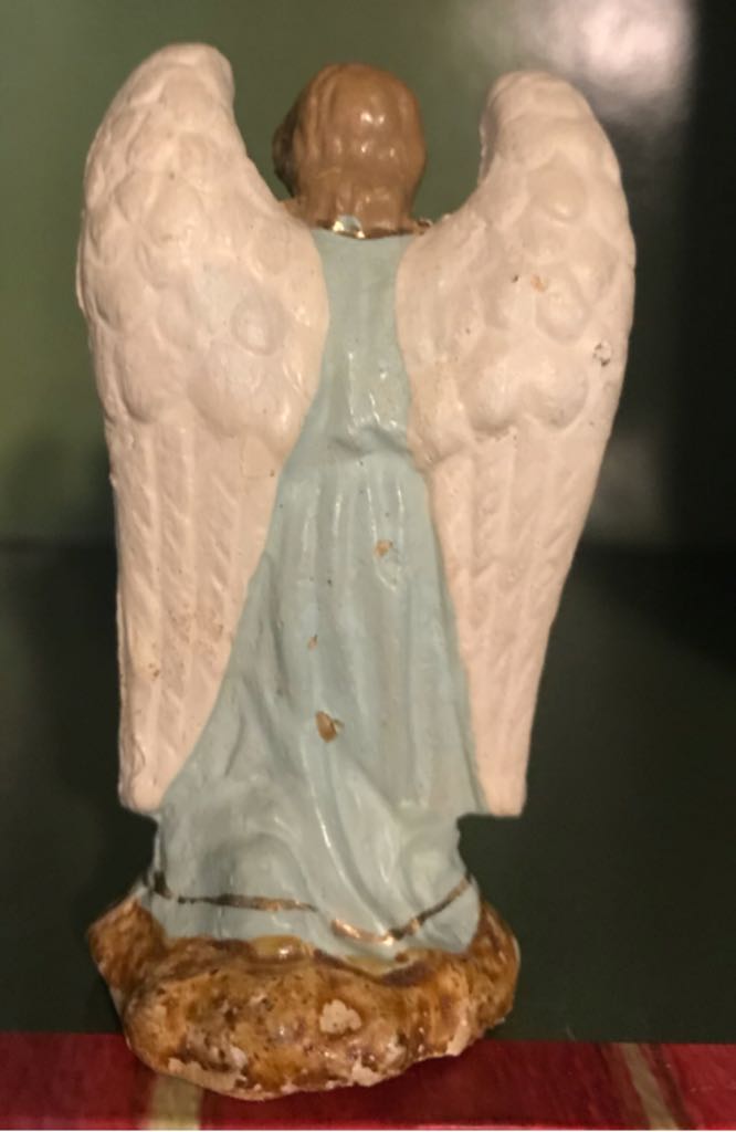 Devineau - (Size 2) - Angel - Kneeling Blue - Angel (Nativity) ornament collectible - Main Image 2