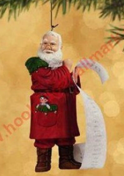 Checking The List - Santa ornament collectible - Main Image 1