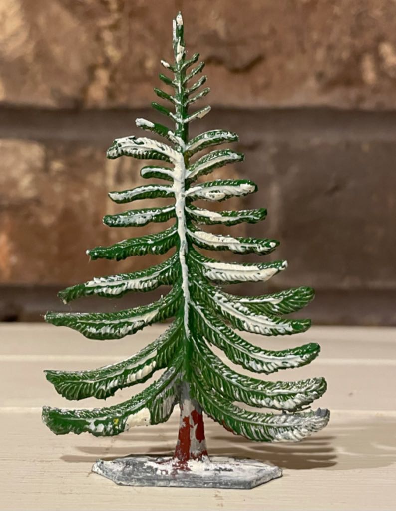 Hans Heinrichsen - Putz  - Large Pine Tree - Winter Scene (Putz Villager) ornament collectible - Main Image 2