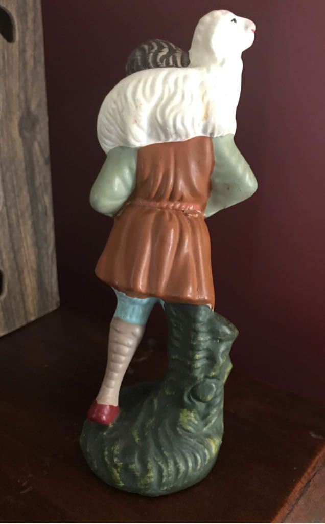 NIppon Yoko Boeki - (Set 1) - Shepherd- With Lamb On Shoulders - Shepherd (Nativity) ornament collectible - Main Image 2