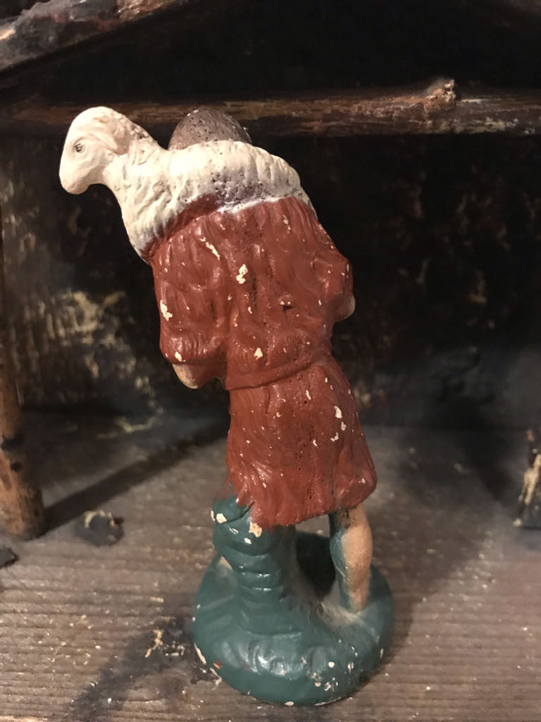 Miller - (Set 1) - Shepherd - Lamb On Shoulders - Shepherd (Nativity) ornament collectible - Main Image 2