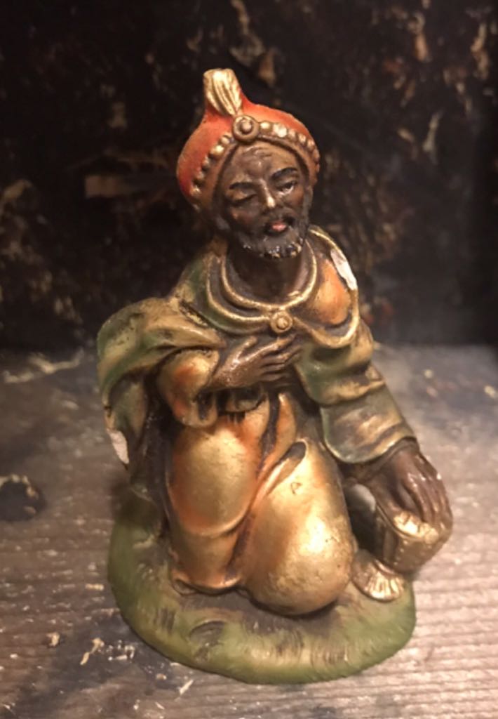 Gurley - Christmas - 2” - Caroler - Boy - Dark Red Coat