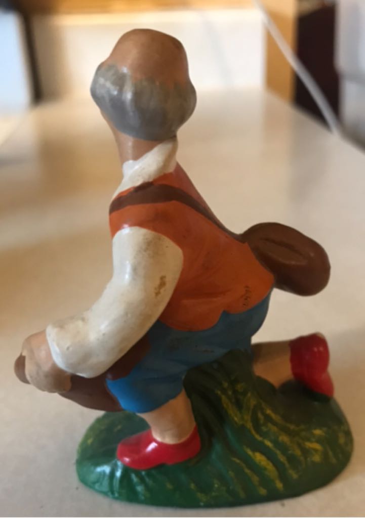 Japan - (Set 6) - Shepherd - With Eggs - Shepherd (Nativity) ornament collectible - Main Image 2