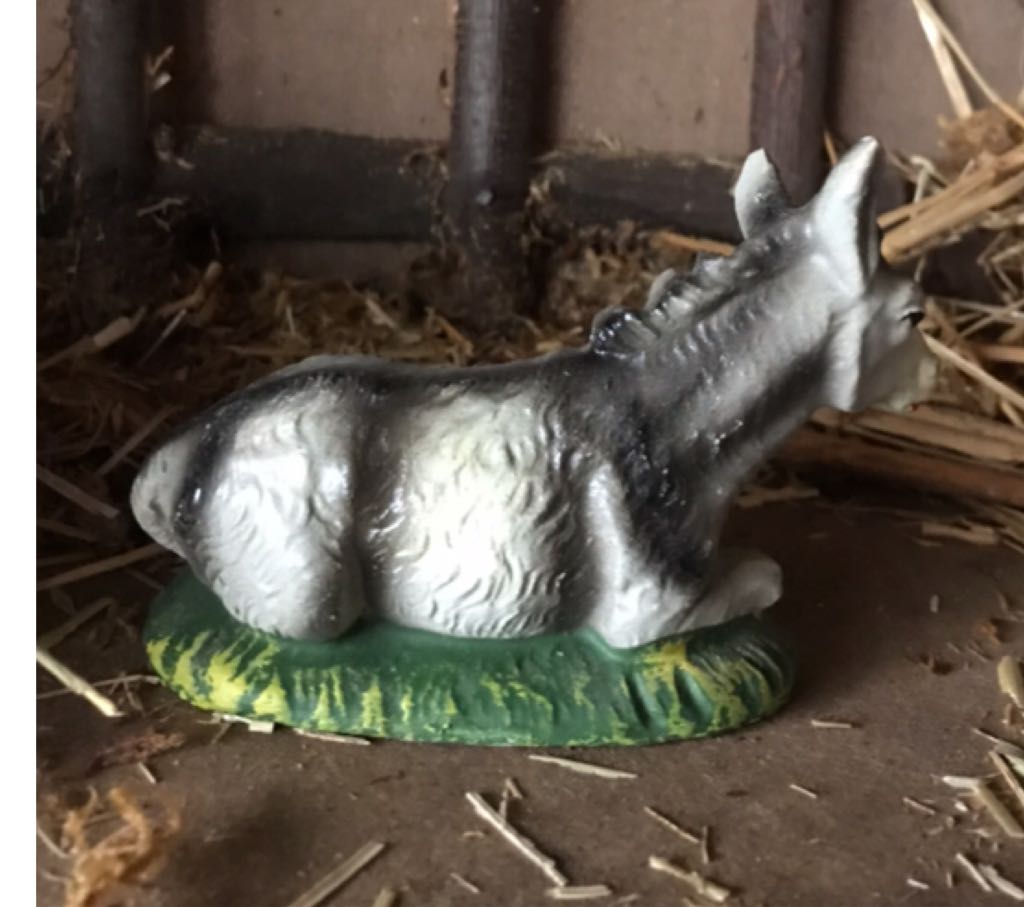 Fontanini - (Set 4) - Animal - Donkey - Supine - Animals (Nativity) ornament collectible - Main Image 2