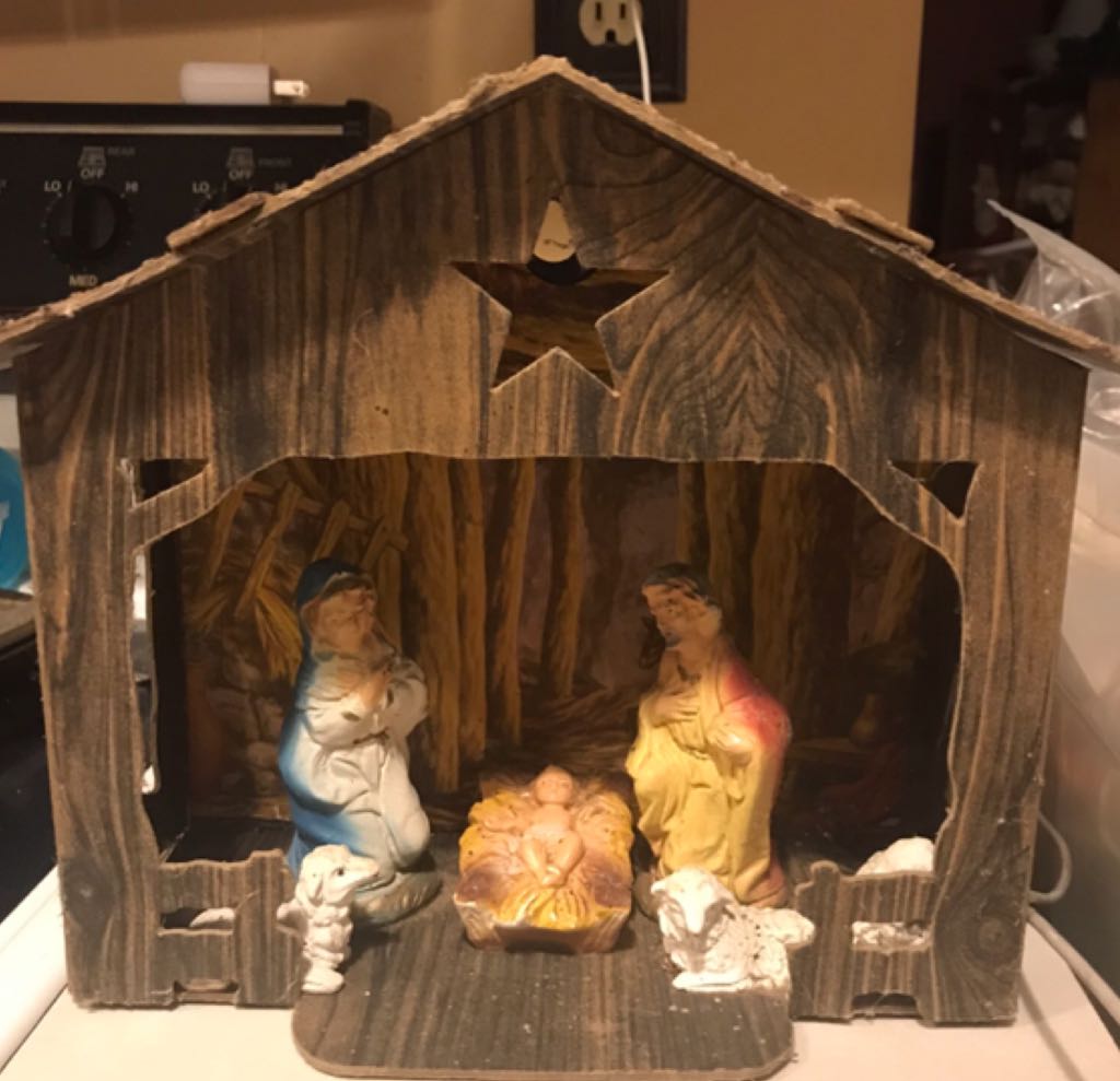 Happy Santa - Flocked - Red - Original Box