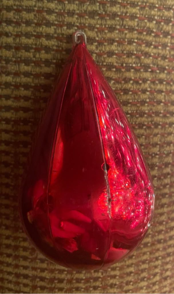 Jewelbrite - (Set 2) - Teardrop - Caspar & Camel - Red - Magi (3D Diorama) ornament collectible - Main Image 2