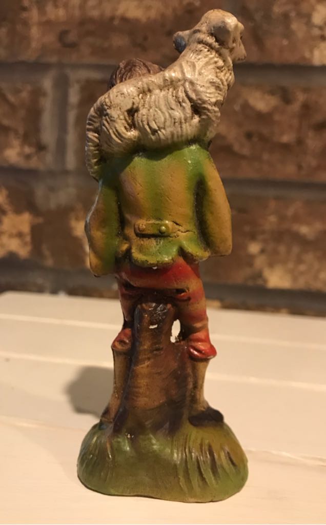 Marchi - (Set 9) - Shepherd - Boy With Lamb On Shoulders - Shepherd (Nativity) ornament collectible - Main Image 2