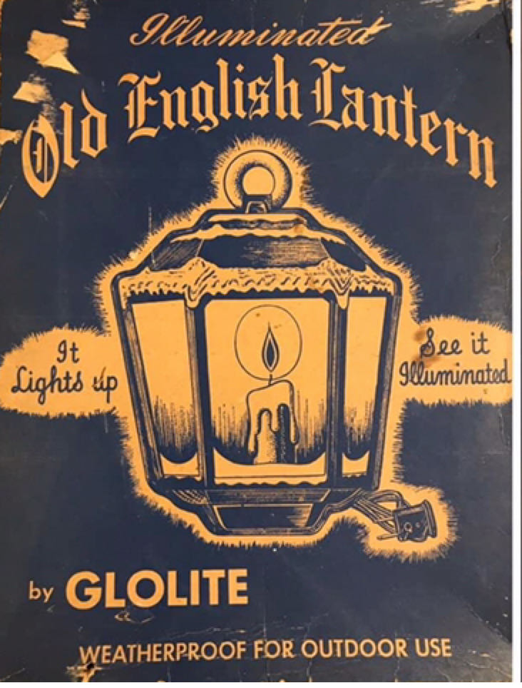 Glolite - Old English Lantern - No. 100 - Flatback (Christmas Electric Lights) ornament collectible - Main Image 2