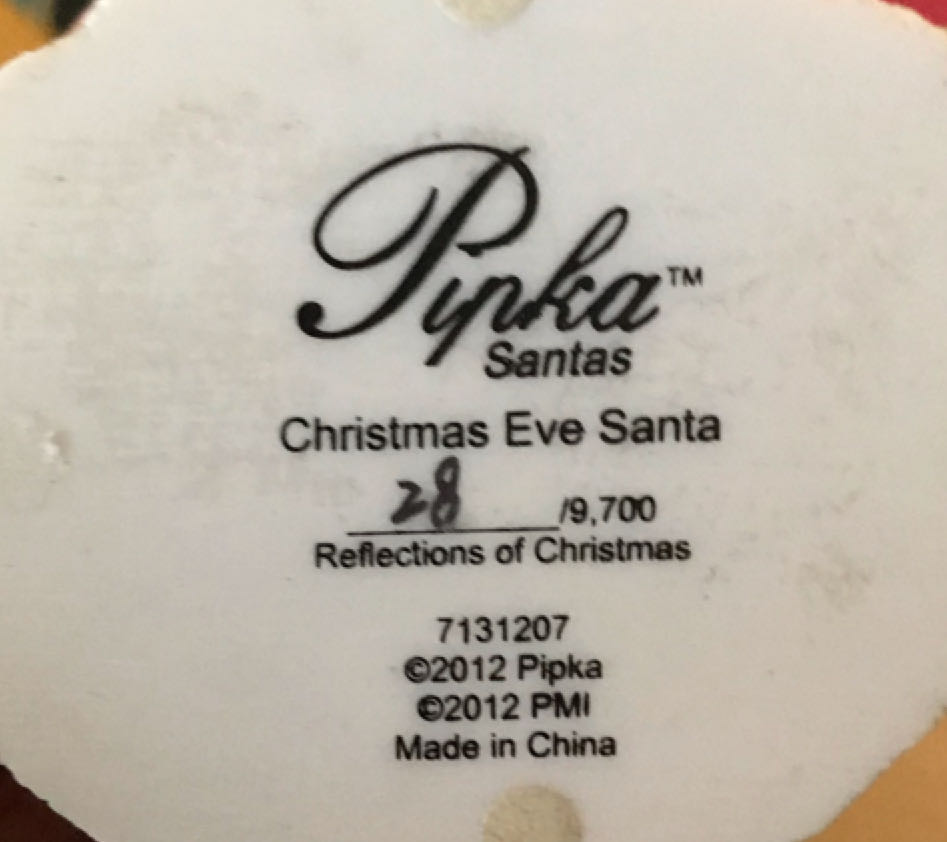 Pipka - Christmas Eve Santa - #7131207 - Reflections Of Christmas (Santa) ornament collectible - Main Image 2
