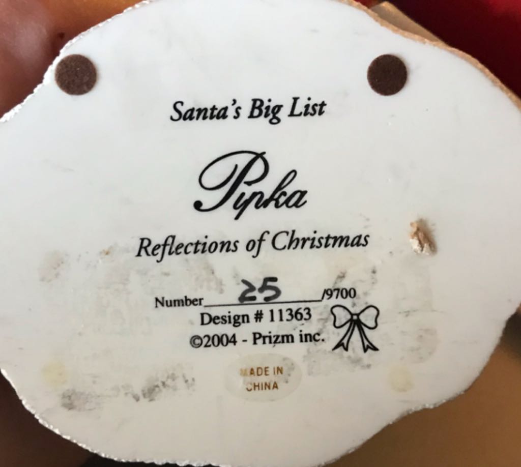 Pipka - Santa’s Big List - Reflections Of Christmas (Santa) ornament collectible - Main Image 2