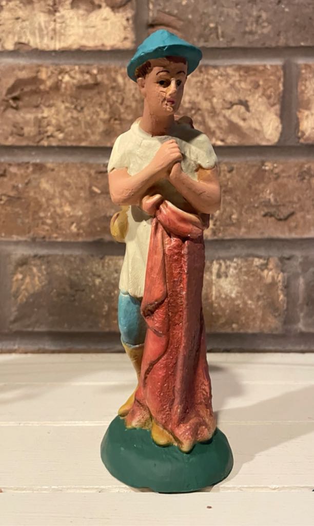 Jewelbrite - Marquis - Red Ribbon & Gold Tinsel - Clear