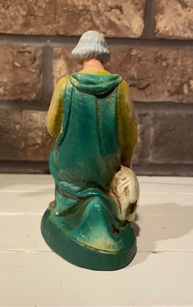 C.S. Columbia - (Set 1) - Shepherd - Kneeling With Sheep - Shepherd (Nativity) ornament collectible - Main Image 2