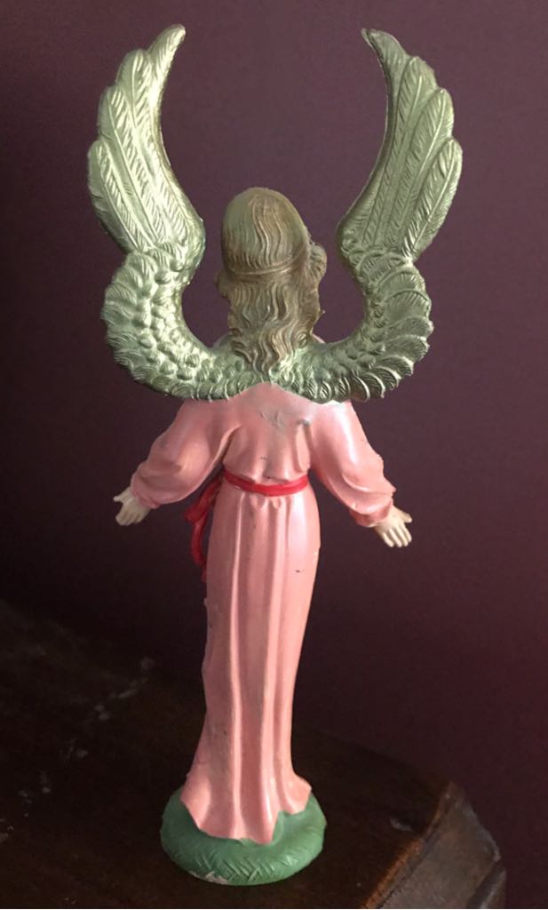 Fontanini - (Set 1) - #51 - Angel - Standing - Pink - Angel (Nativity) ornament collectible - Main Image 2