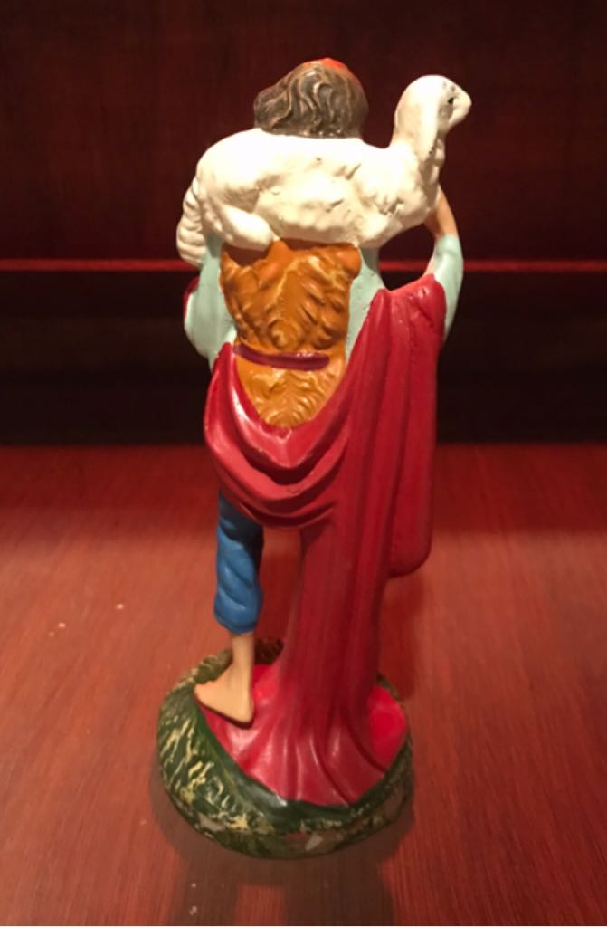 Fontanini - (Set 6) - Shepherd - With Lamb On Shoulders - Shepherd (Nativity) ornament collectible - Main Image 2