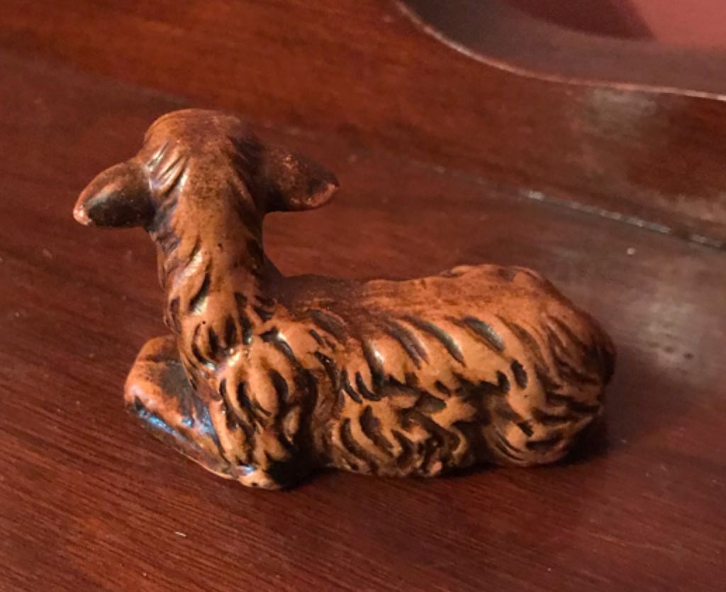 Japan - (Set 7) - Animal - Sheep - Supine - Animals (Nativity) ornament collectible - Main Image 2