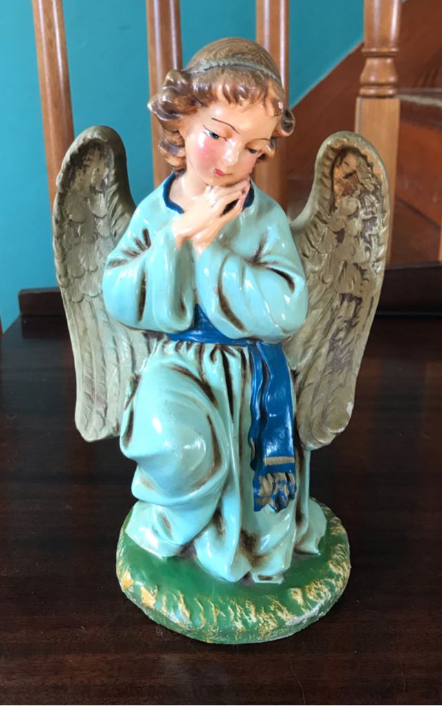 Fontanini - (Set 3) - Angel - Blue Kneeling - Angel (Nativity) ornament collectible - Main Image 1