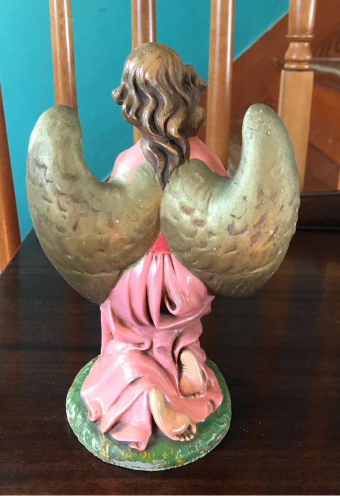 Fontanini - (Set 3) - Angel - Pink Kneeling - Angel (Nativity) ornament collectible - Main Image 2