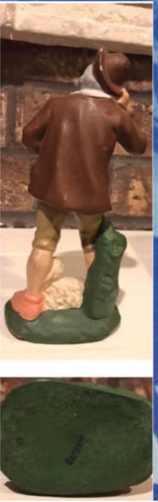 Friedel - Shepherd - Tipping Hat, Lamb At Feet - Shepherd (Nativity) ornament collectible - Main Image 2