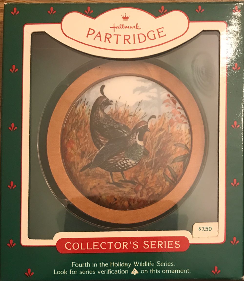 Holiday Wildlife #4 - California Partridge - Holiday Wildlife (Collectable Series) ornament collectible - Main Image 3
