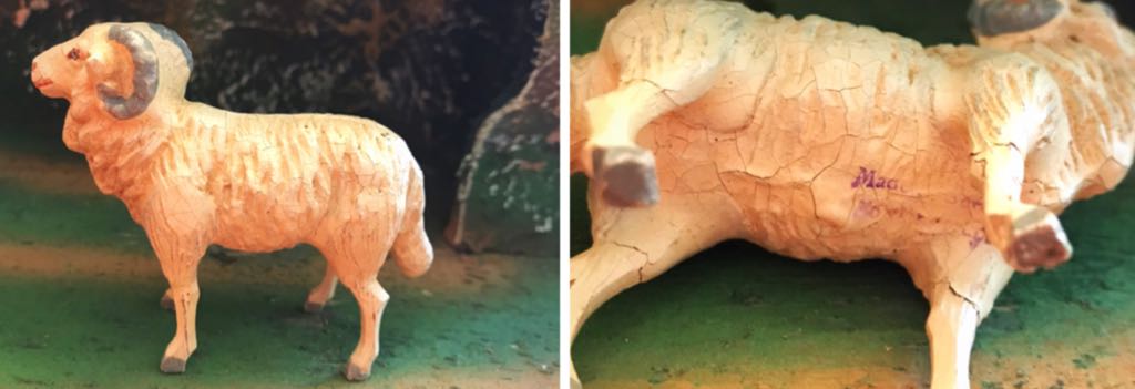 Marolin - (Set 3) - Animal - Ram - Standing - Animals (Nativity) ornament collectible - Main Image 2