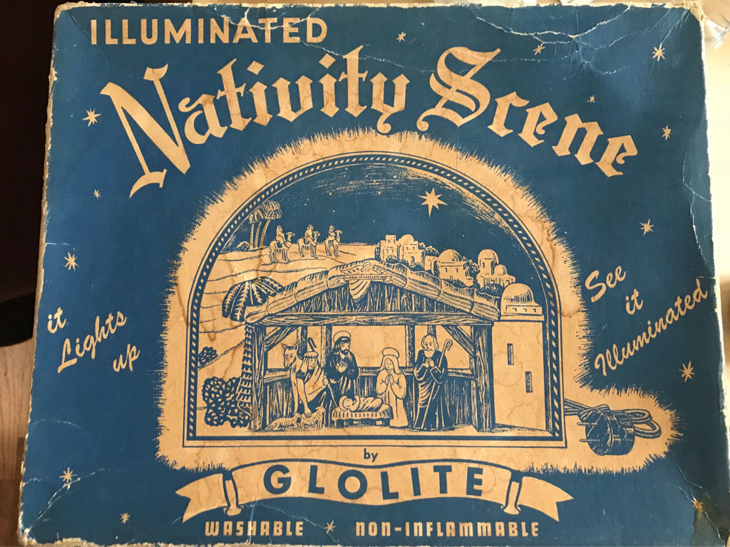 Glolite - Illuminated Nativity Scene - No. 300 - Christmas Lights (Nativity) ornament collectible - Main Image 2
