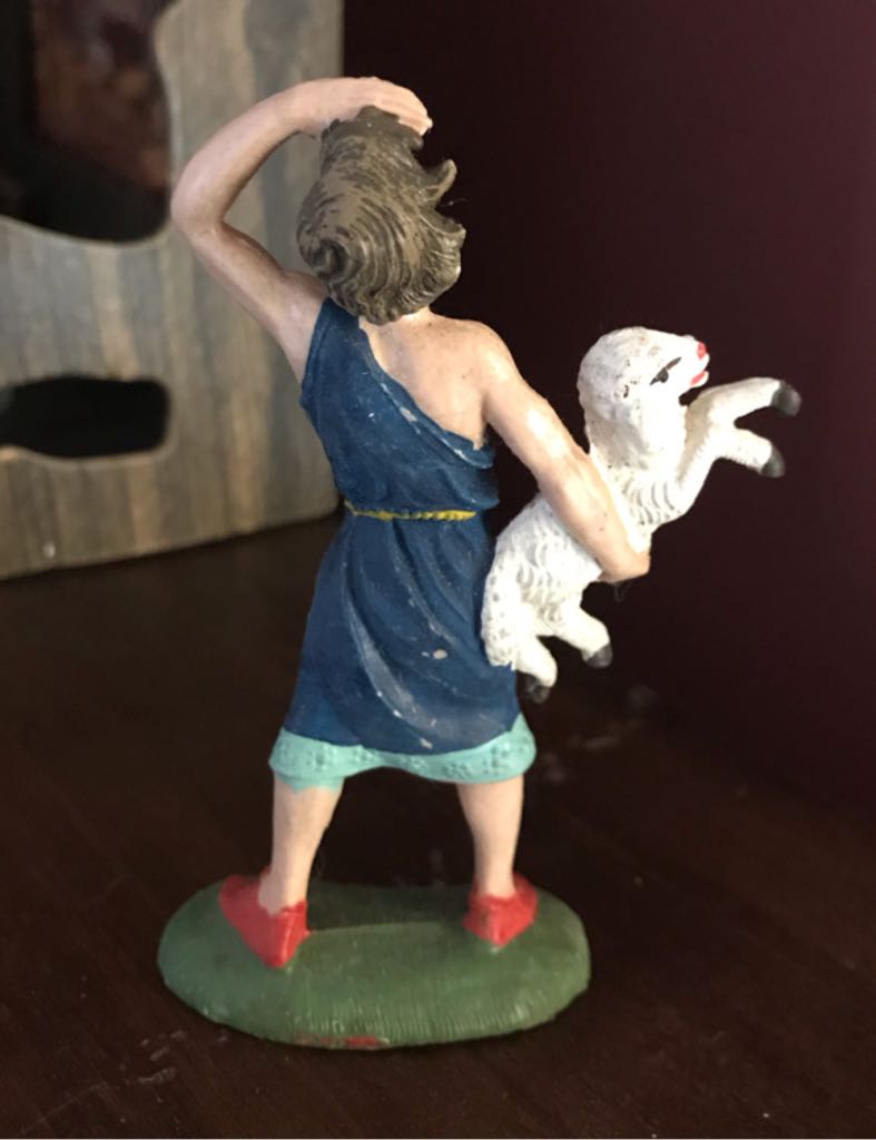 Fontanini - (Set 1) - #188 - Shepherd - Lamb On Side - Shepherd (Nativity) ornament collectible - Main Image 2